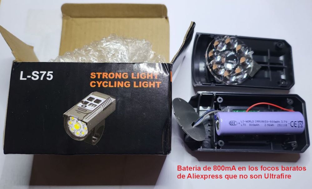 Falsa Linterna Ultrafire Bici WF9L